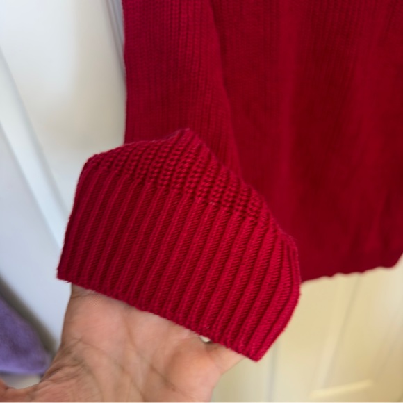 Karen Scott Red Knit Sweater - Picture 2 of 4